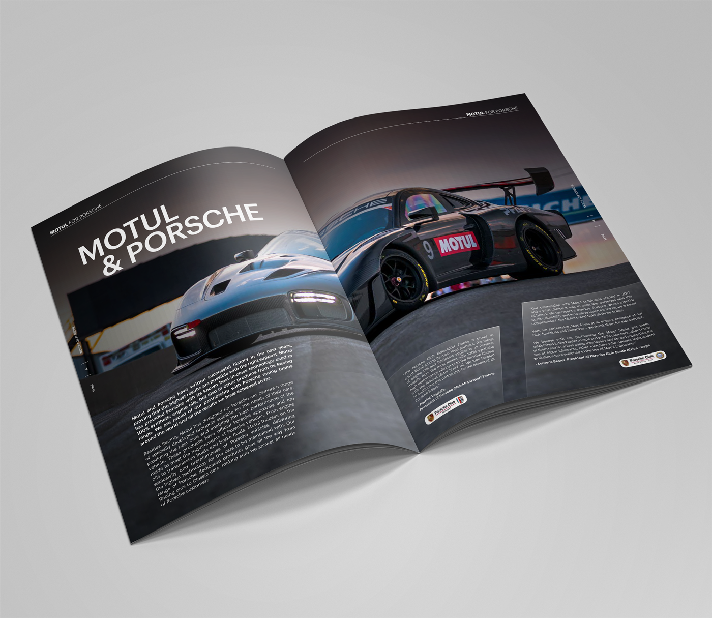 Motul Brochure Porsche spread 1